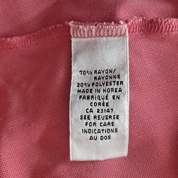 Talbots A-Line Dress Sleeveless Empire Waist A-Line Midi Pink Womens Size 12 - Picture 9 of 10